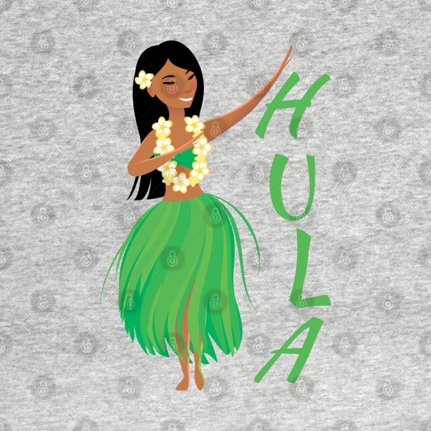 Hawaiian hula dancing girl. by CraftCloud